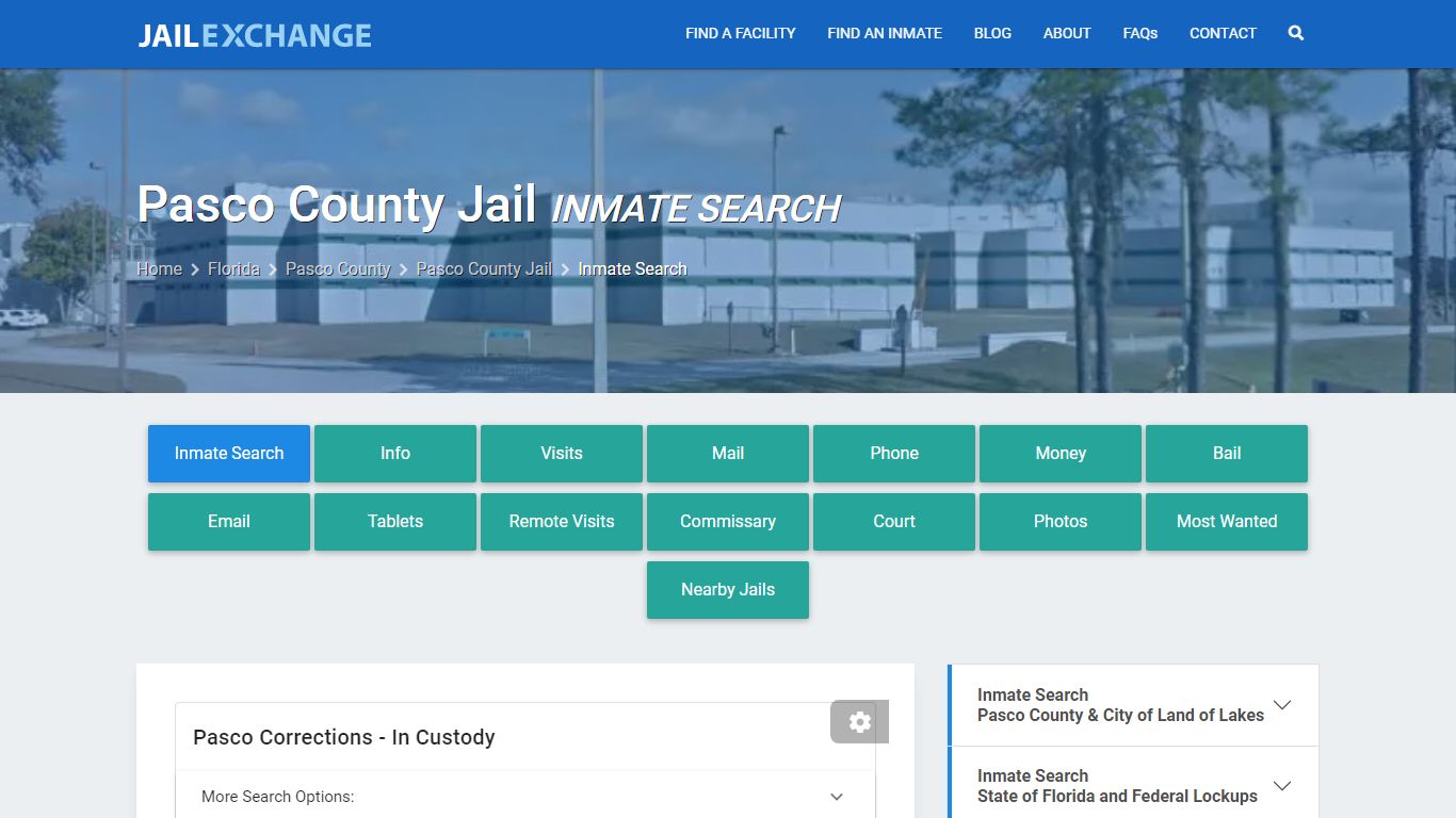 Inmate Search: Roster & Mugshots - Pasco County Jail, FL